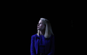 Marissa Mayer, chief executive officer of Yahoo!, looks on at the Cannes Lions International Festival Of Creativity in Cannes, France. Photo by Simon Dawson/Bloomberg