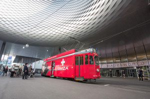 SWIZA TRAM AKTION AN DER BASELWORLD 2015